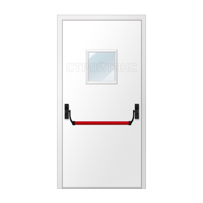 Дверь противопожарная металлическая остекленная EIS60 300х400 Антипаника