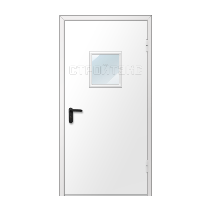 Дверь противопожарная металлическая остекленная EIS60
